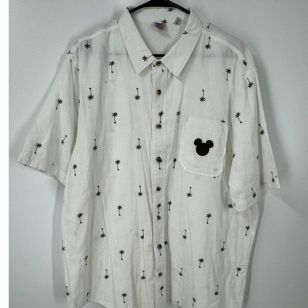Disney Junk Food Vintage XL White Shirt Hawaii Mickey Mouse Disney Cruise Resort